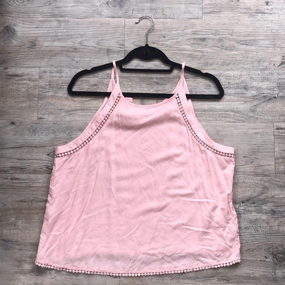 Light Pink High Neck Tank